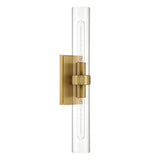 Sutton 2-Light Wall Sconce, Satin Brass