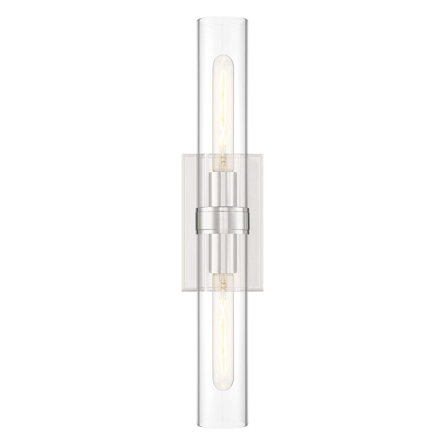 Sutton 2 Light Wall Sconce, Polished Nickel