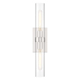 Sutton 2 Light Wall Sconce, Polished Nickel