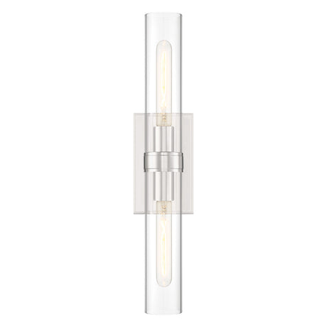 Sutton 2 Light Wall Sconce, Polished Nickel