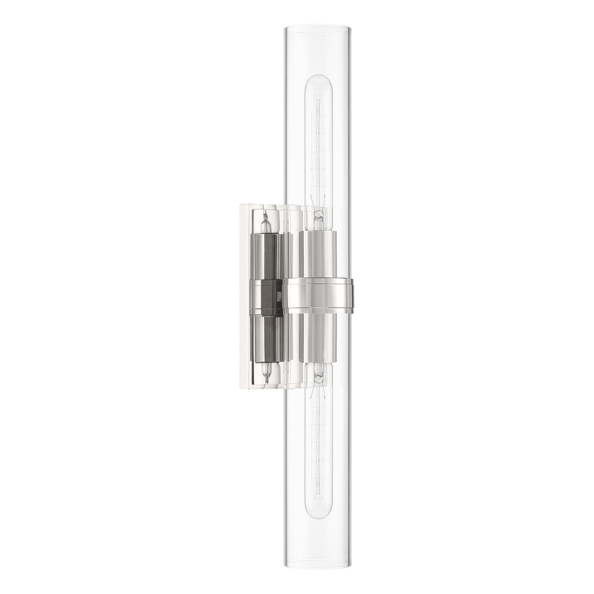 Sutton 2-Light Wall Sconce, Polished Nickel