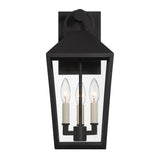 Cole Outdoor Wall Light, Medium 17" Black