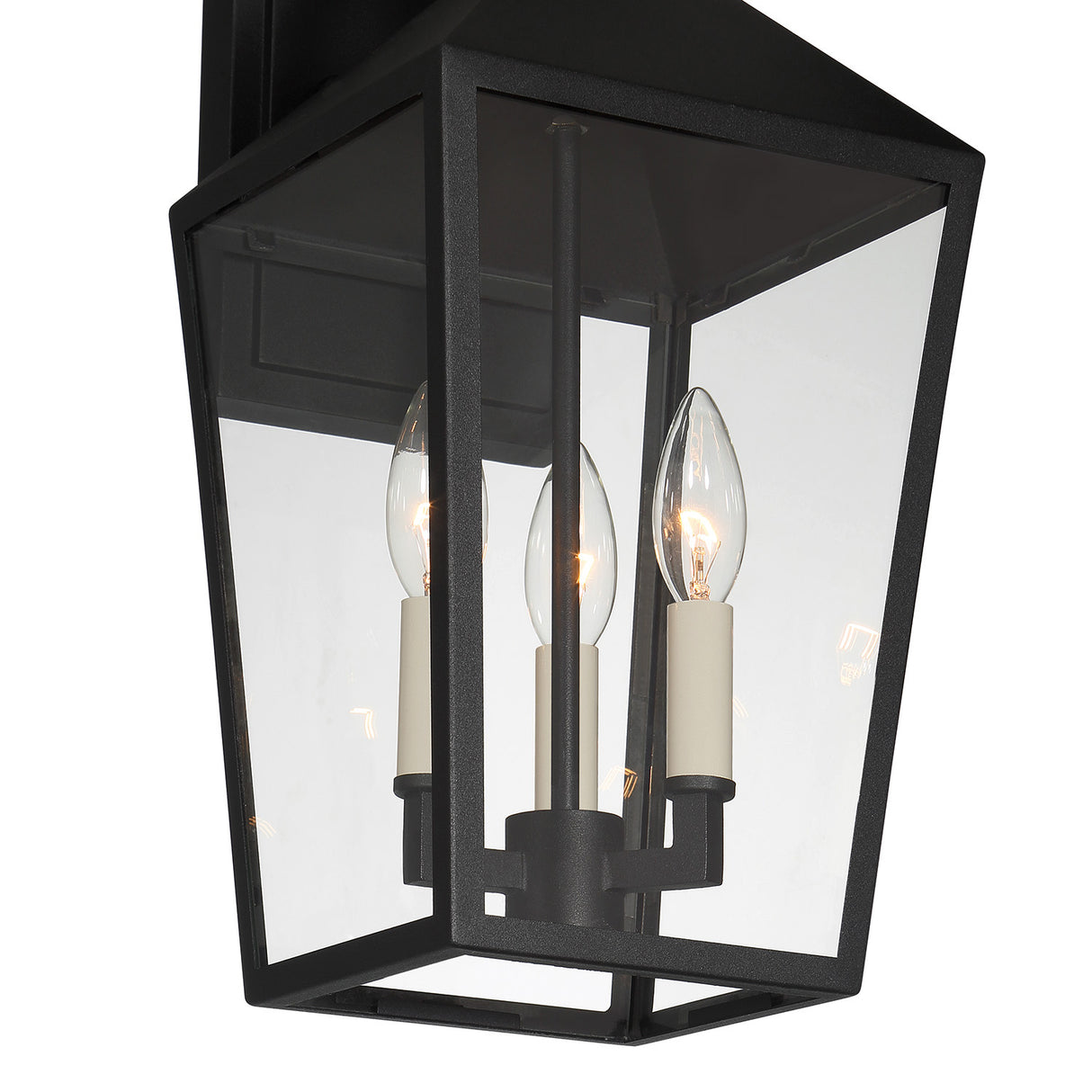 Cole Outdoor Wall Light, Medium 17" Black