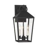 Open Box Cole Outdoor Wall Light, Medium, Black