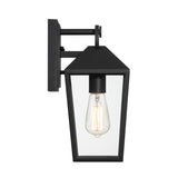 Cole Outdoor Wall Light, Small 13" Black