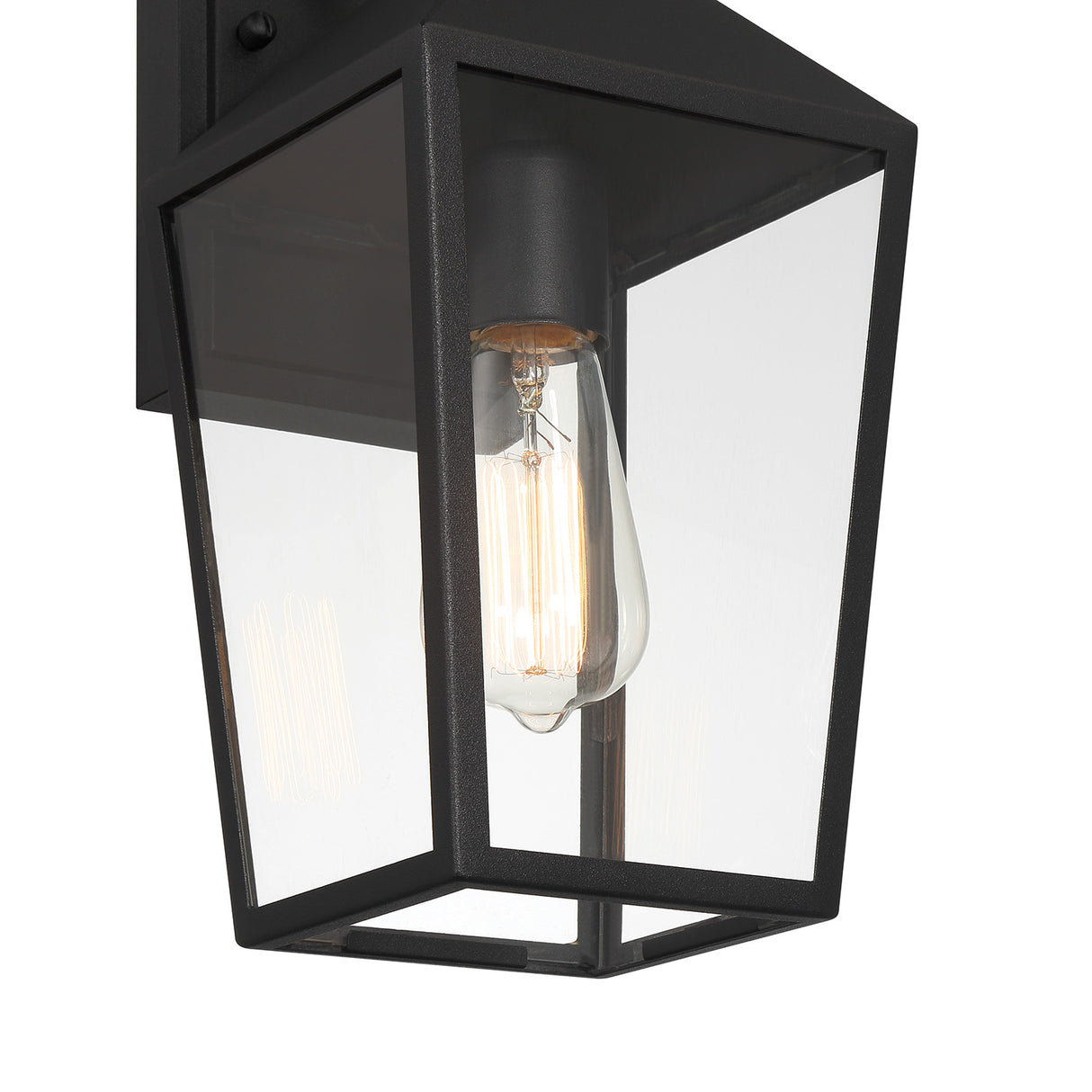 Cole Outdoor Wall Light, Small 13" Black