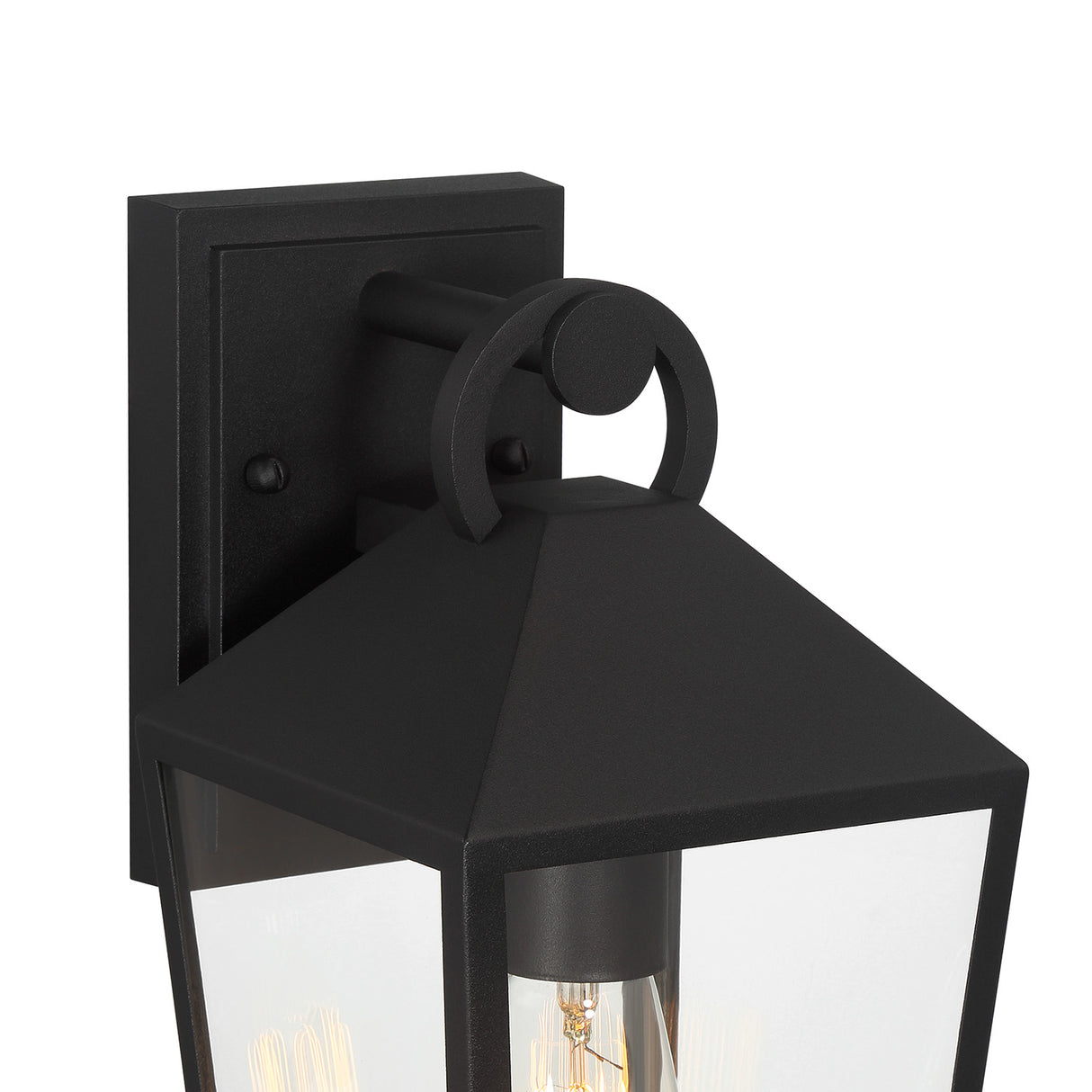 Cole Outdoor Wall Light, Small 13" Black