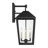 Cole Outdoor Wall Light, Large 21.5" Black