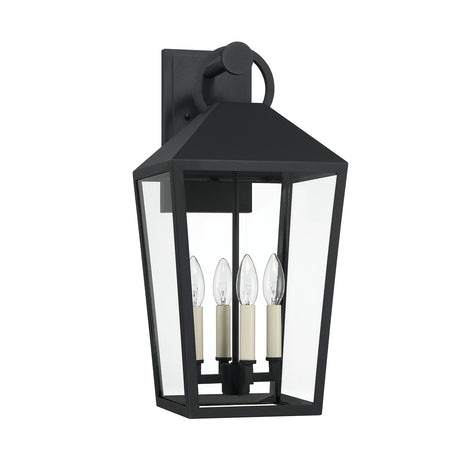 Cole Outdoor Wall Light, Large, Black