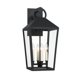 Cole Outdoor Wall Light, Large 21.5" Black