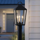 Cole Outdoor Post Light 19", Black