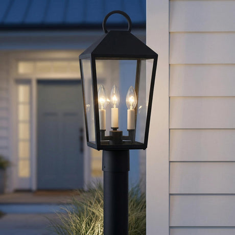 Cole Outdoor Post Light 19", Black