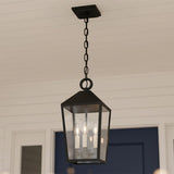 Cole Outdoor Hanging Light, Black