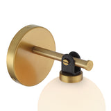 Bryce Vanity LED Wall Sconce, Aged Brass