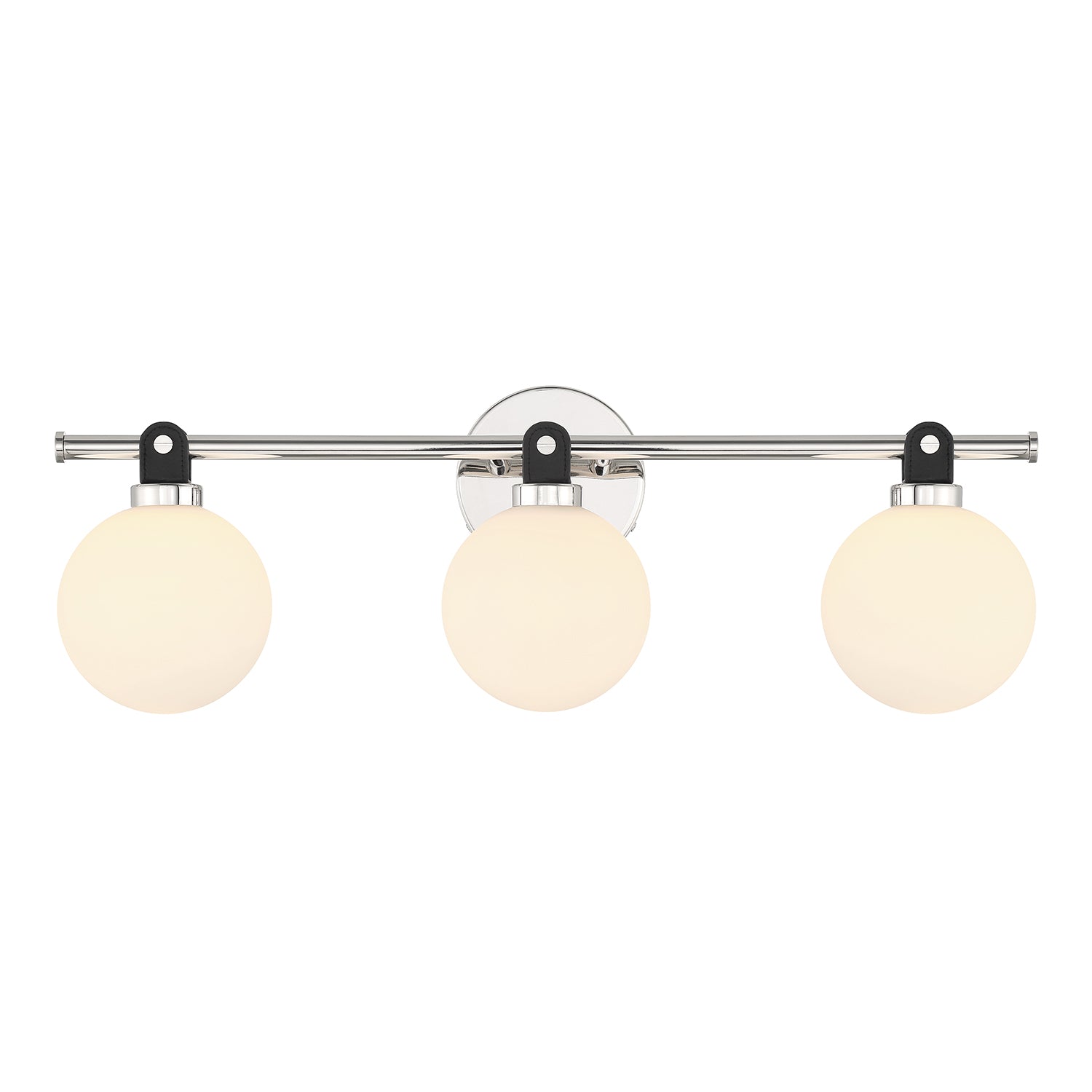 Bryce 3 Globe LED Vanity, Polished Nickel