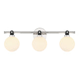 Bryce 3 Globe LED Vanity, Polished Nickel