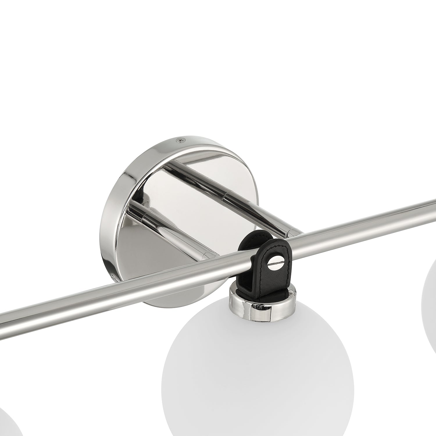 Bryce 3 Globe LED Vanity, Polished Nickel