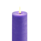 Infinity Wick Advent 7" Distressed Slim Pillar Candles, Set of 4