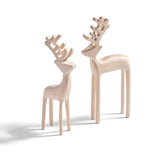 Dasher Wooden Reindeer, Large Set of 2, Natural