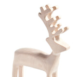 Dasher Wooden Reindeer, Large Set of 2, Natural