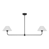 Holden 2 Shade Linear Pendant, Matte Black