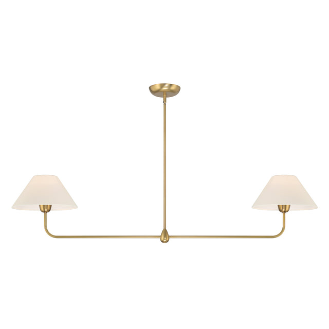 Golden Lighting 3167-LP PW Colson Linear Pendant Light - Pewter Finish, Industrial Chic