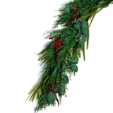 Winterberry and Greenery Garland with 100 LEDs