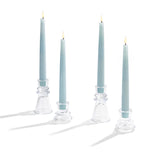 Millie Glass Taper Candle Holders, Set of 4, Clear