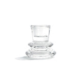 Millie Glass Taper Candle Holders, Set of 4, Clear