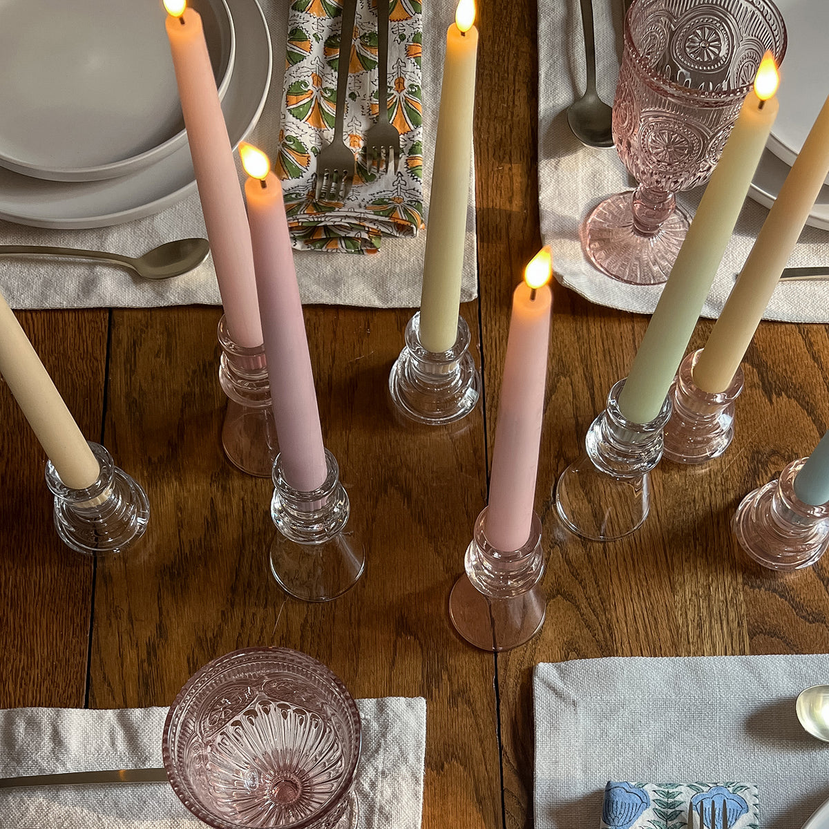 Multipack Candles Infinity Wick Pastel 9