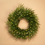 Lush Evergreen Wreath with 100 LEDs