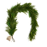 Lush Evergreen Garland with 100 LEDs