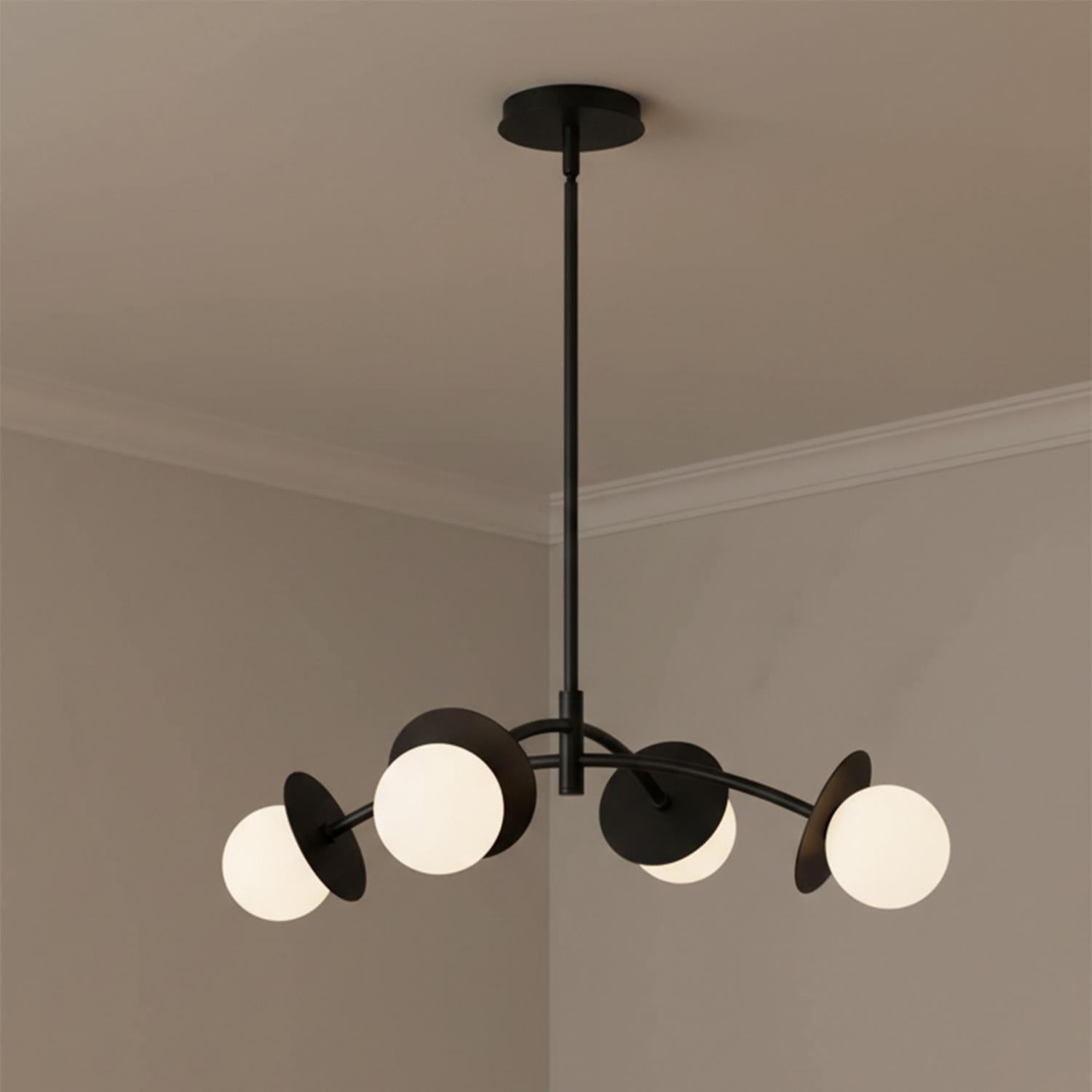 Levi 4 Globe Chandelier 26