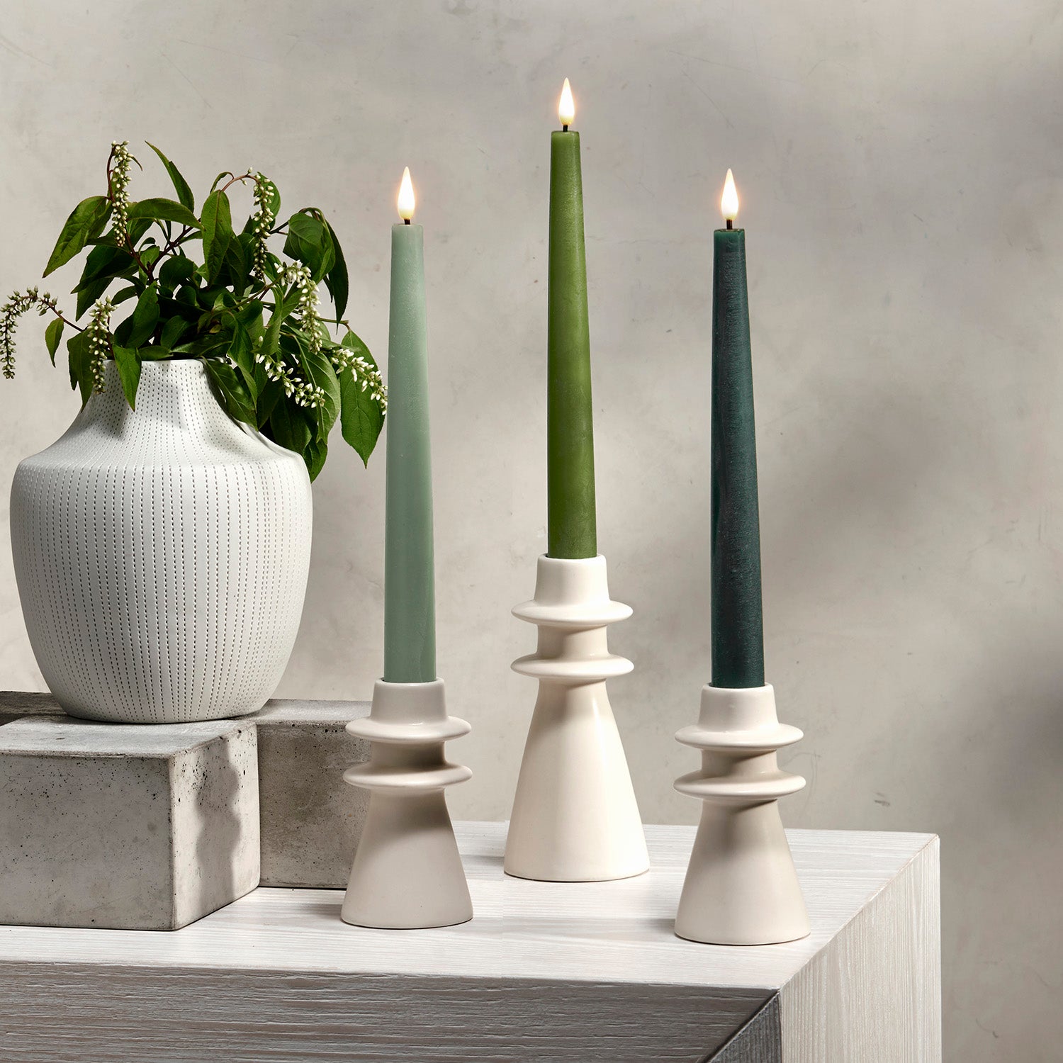 Infinity Wick Gradient Greens, Distressed 9