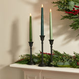 Finley Black Taper Candle Holders, Set of 3