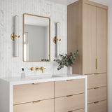 Ellie LED Vanity Light, Aged Brass