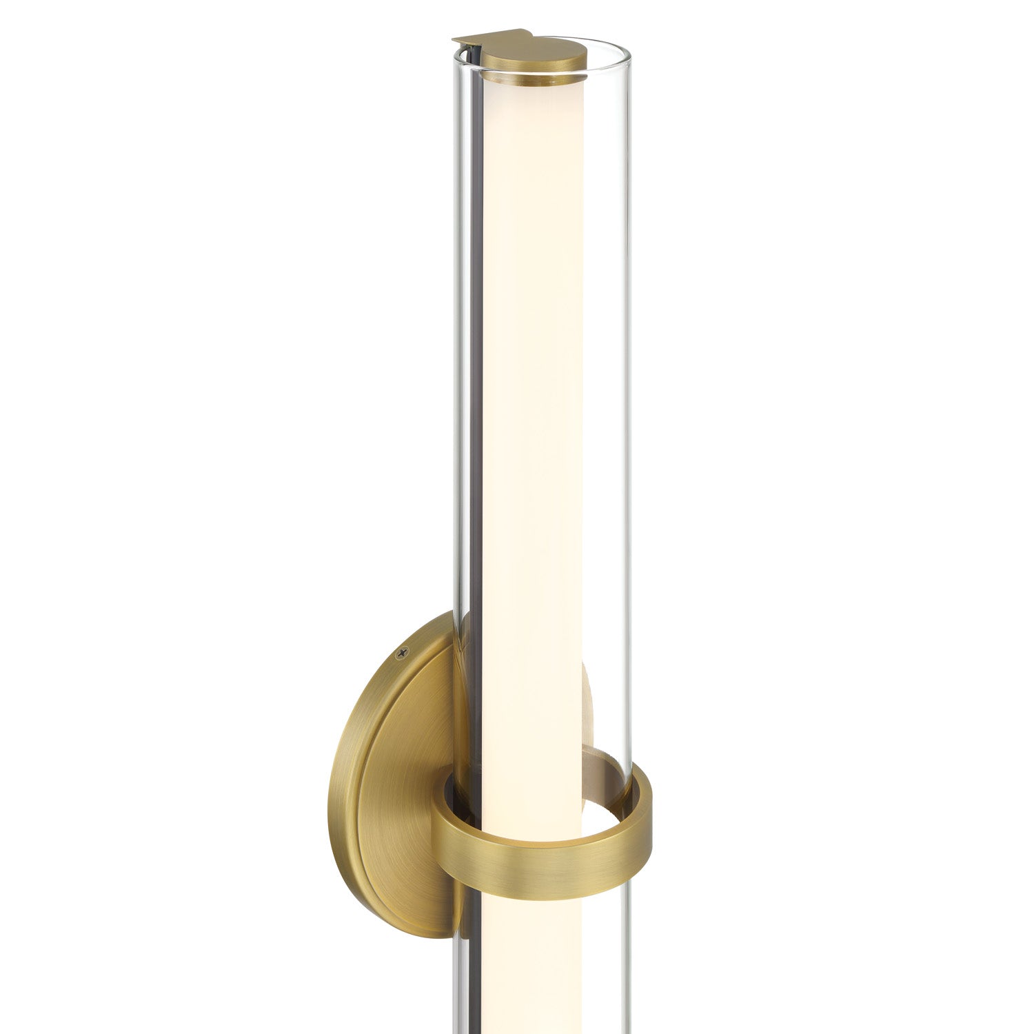 Ellie LED Vanity Light, Aged Brass