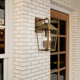 Cole Outdoor Wall Light, Medium, Burnished Brass