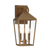 Cole Outdoor Wall Light, Medium 17" Burnished Brass