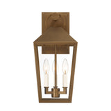 Cole Outdoor Wall Light, Medium, Burnished Brass