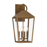 Cole Outdoor Wall Light, Large, Burnished Brass