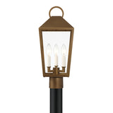 Cole Outdoor Post Light, Burnished Brass