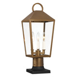 Cole Outdoor Post Light, Burnished Brass