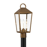 Cole Outdoor Post Light, Burnished Brass