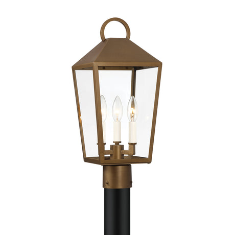 Cole Outdoor Post Light, Burnished Brass