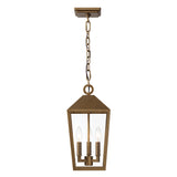 Cole Outdoor Hanging Light, Burnished Brass