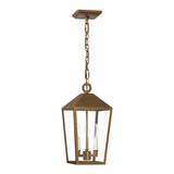 Open Box Cole Outdoor Hanging Light, Burnished Brass