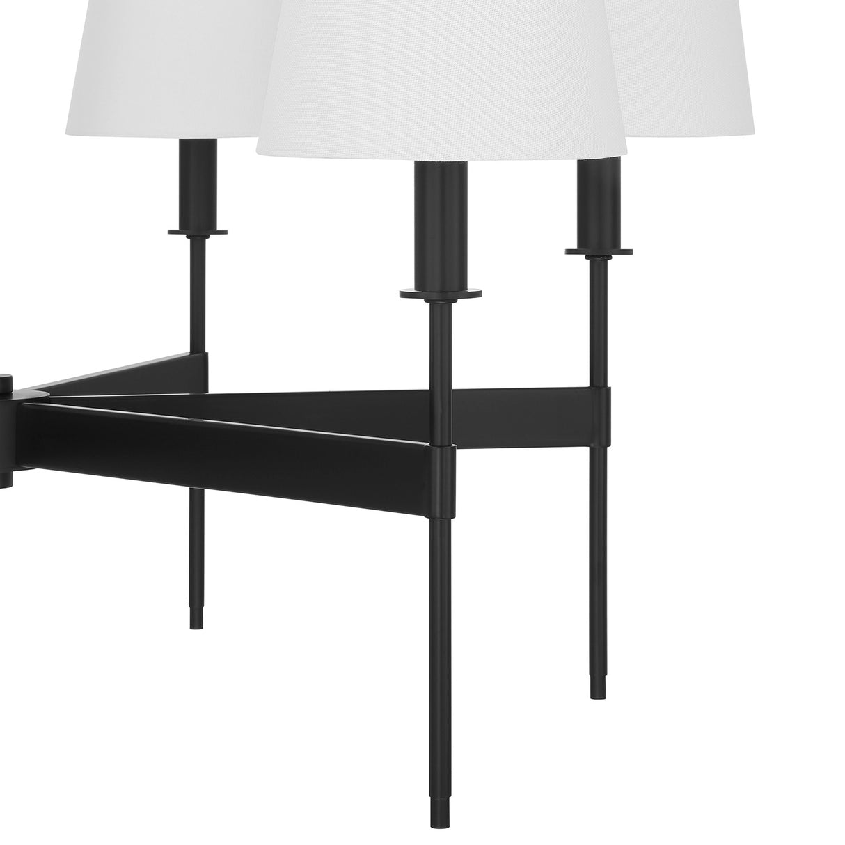 Taylor 6 Light Chandelier, Matte Black