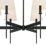 Taylor 6 Light Chandelier, Matte Black