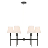 Taylor 6 Light Chandelier, Matte Black